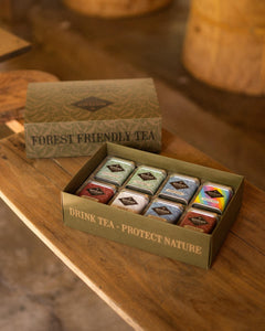 Premium Paper Box Gift Set - 8 Small Tin cans